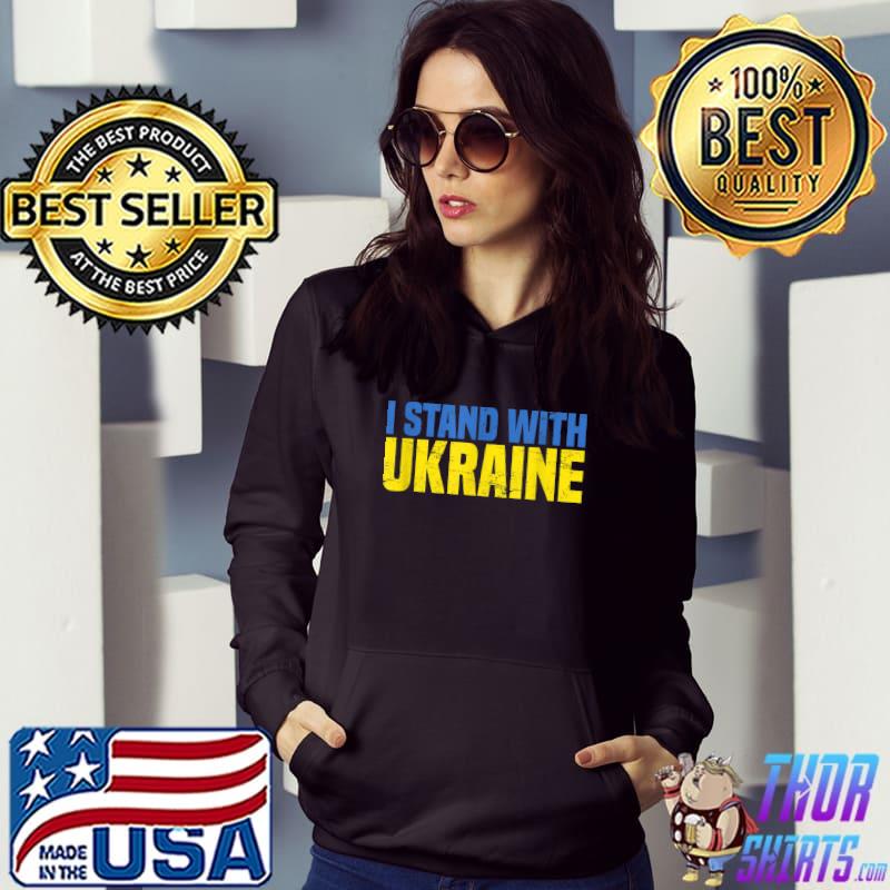 I Stand With Ukraine Vintage Ukraine Flag T-Shirt