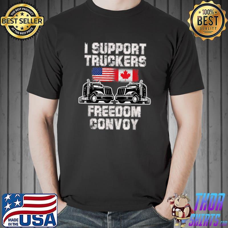 I Support Truckers Freedom Convoy 2022 T-Shirt Unisex