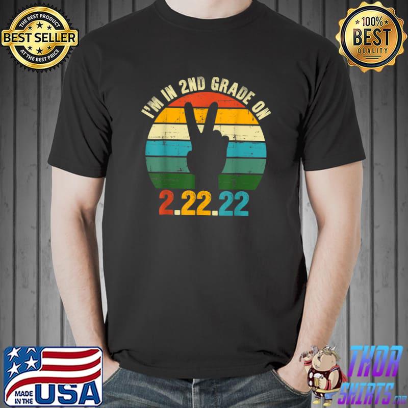 I'm In 2nd Grade On Twosday 2222022 Vintage T- Unisex
