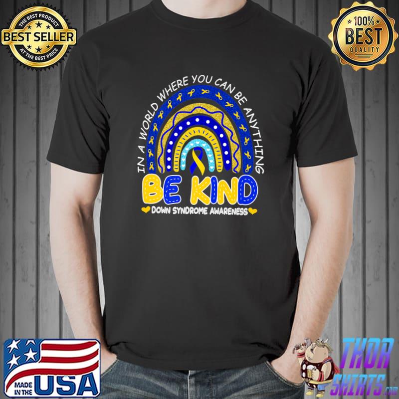 In October We Wear Blue And Yellow Down Syndrome Awareness Premium T-Shirt Unisex