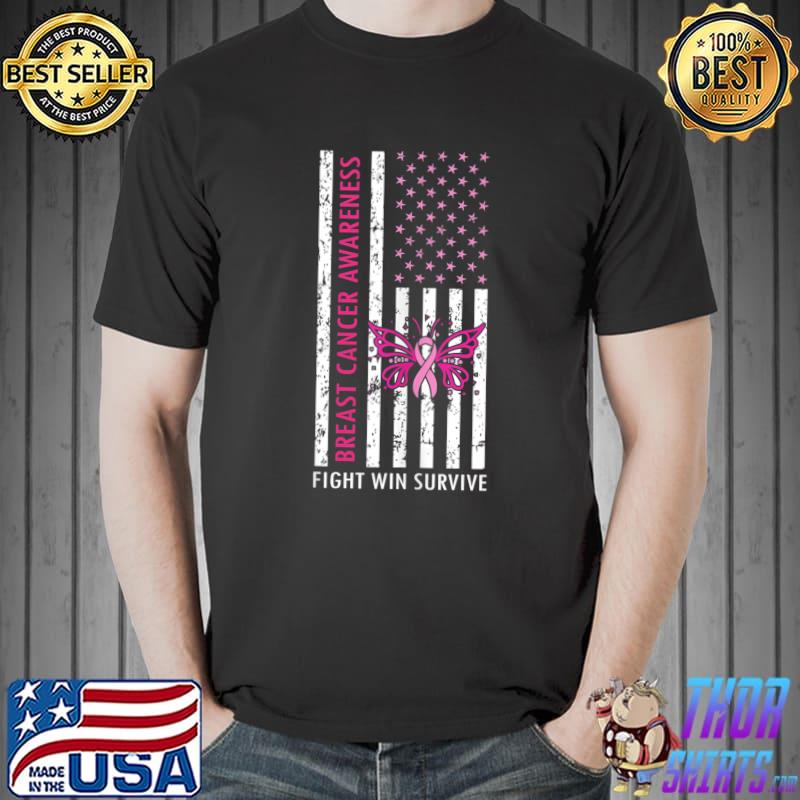 In October We Wear Pink Breast Cancer Awareness Football T- Unisex