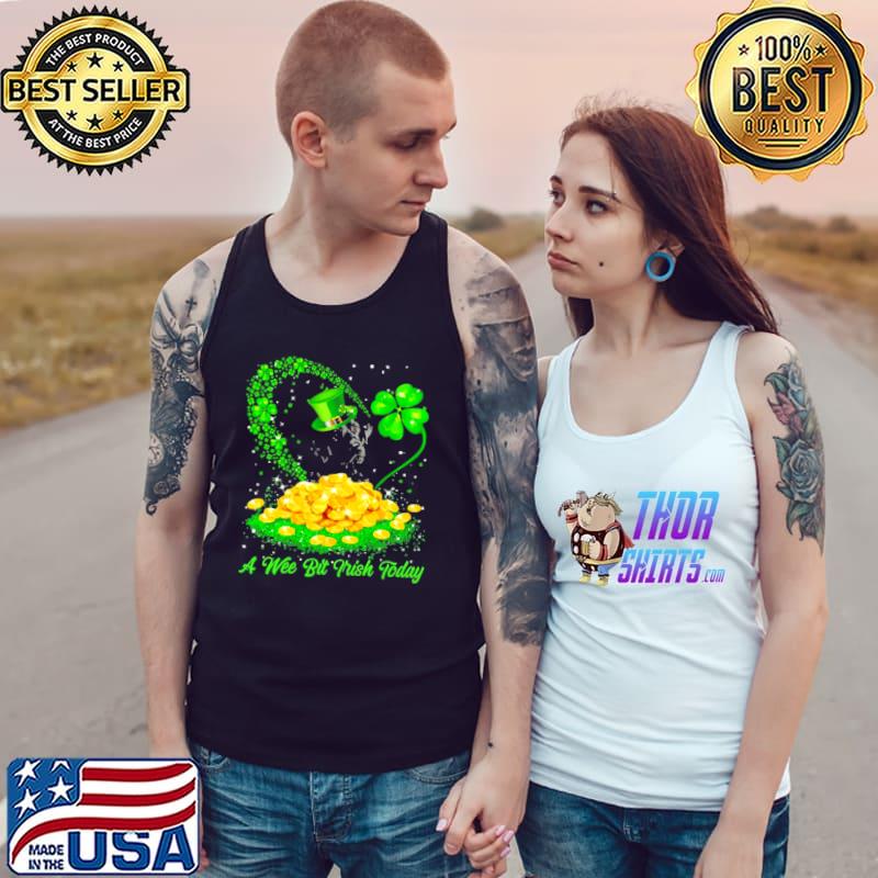 Irish Today Black Labrador Dog A Wee Bit Irish Today Shirt Tank Top