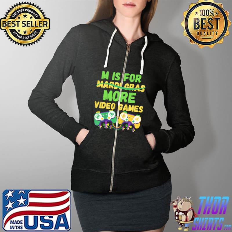 Kids Mardi Gras Gamers Video Games Controller Son Kids Toddlers T-Shirt Full Zip Hooded