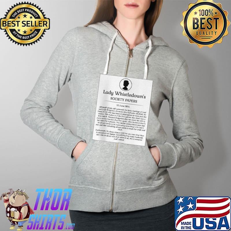 Lord and lady bridgerton in whistledown Full Zip Hooded
