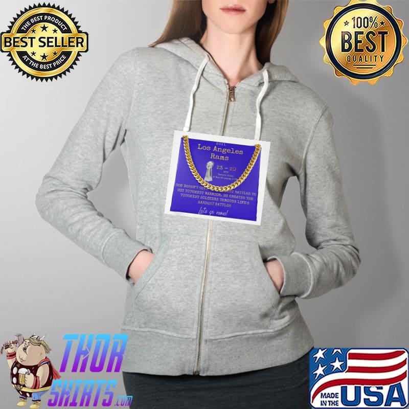 Los Angeles Rams Champions 23-20 Les Go Rams Shirt Full Zip Hooded