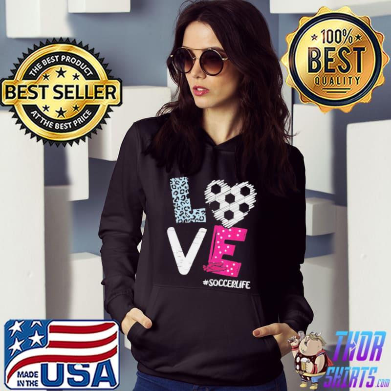 Love soccer coach player soccer lifen girls shirt
