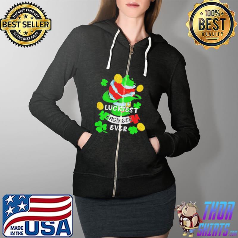 Luckiest engineer ever st patrick's day Full Zip Hooded
