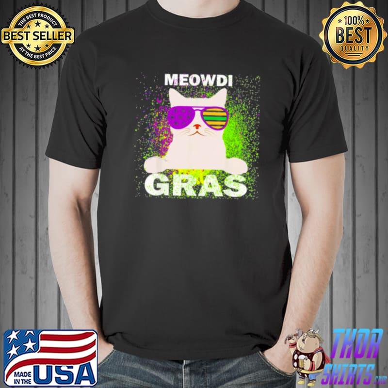 Mardi Gras Kitten Cat Meowdi Gras Costume Unisex