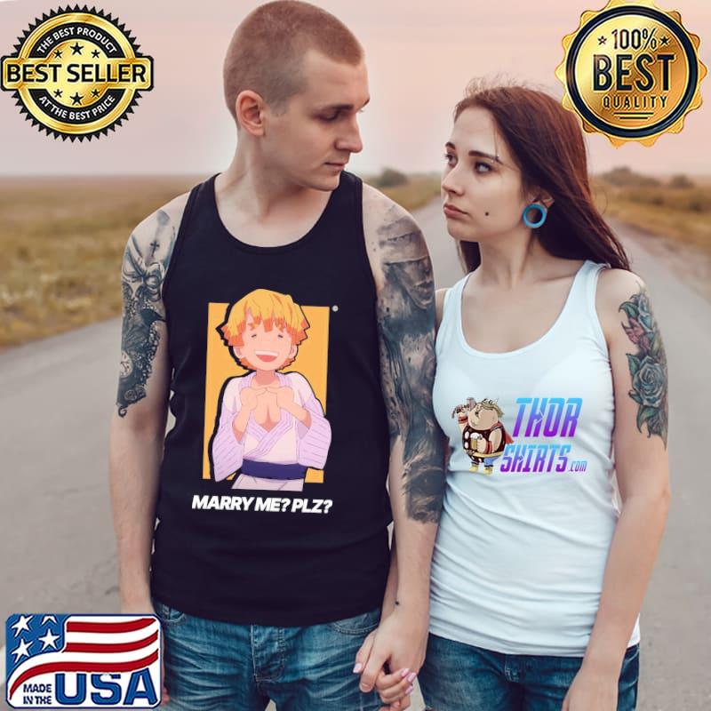 Marry me plz zenitsu agatsuma demon slayer kimetsu no yaiba Tank Top