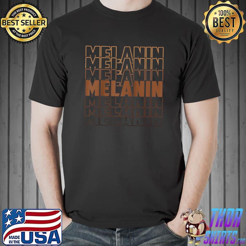 Melanin Shades Black Pride Black History Month 2022 T- Unisex