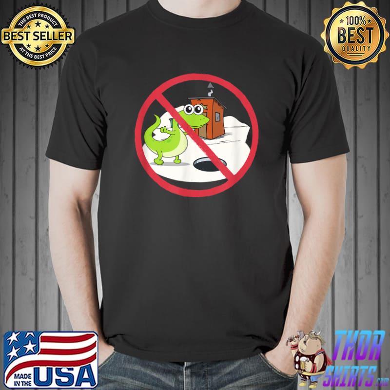 No Lizard Ice Fishing Shanty Funny T-Shirt Unisex
