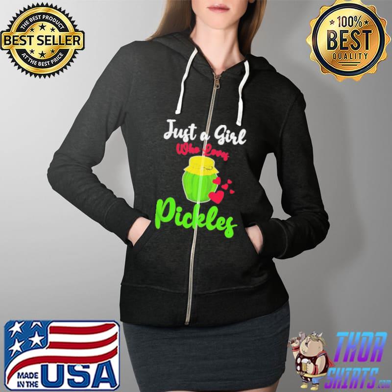Official Pickles just a girl who loves pickles canning cucumber lover Full Zip Hooded