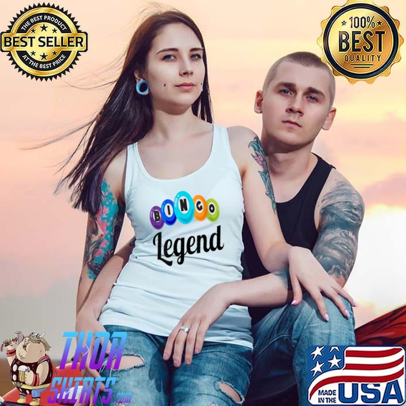 Original Bingo Legend Player Bingo Balls Yelling Winner Winning T- Tank Top