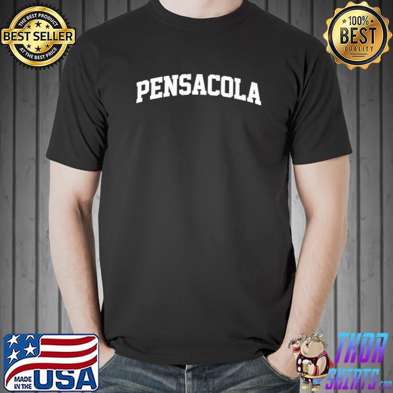 Pensacola Vintage Retro Sports College Gym Arch Premium T-Shirt Unisex