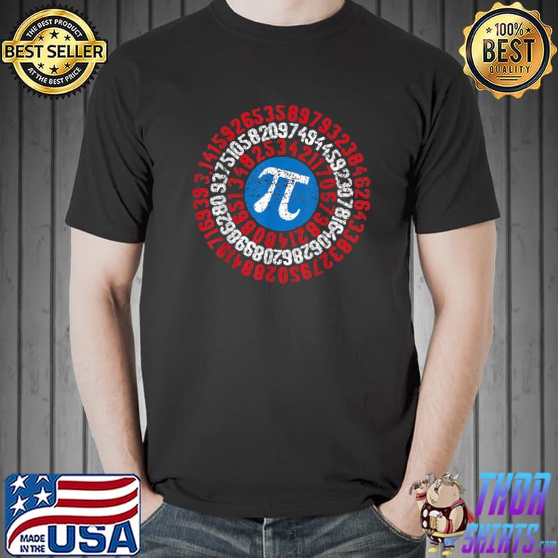 Pi Day Boys Shirt Captain Pi Superhero Math Nerd Geek Symbol T-Shirt Unisex