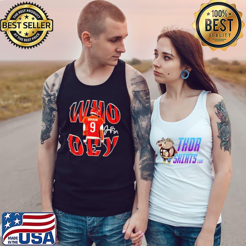 Premium original-burrow-who-dey-signature-shirt-long-sleeved-t- Tank Top