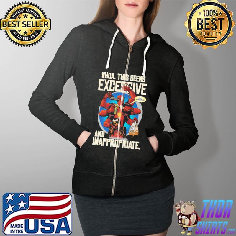 Premium Six inappropriate deadpool arms Full Zip Hooded
