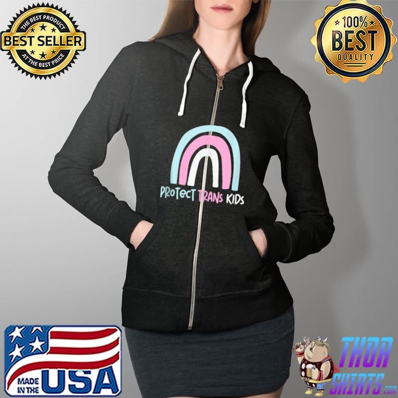 Protect Trans Kids T-Shirt Full Zip Hooded