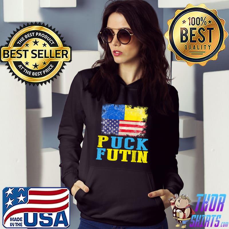 Puck Futin Meme I Stand With Ukraine Ukrainian Lover support T-Shirt Hoodie