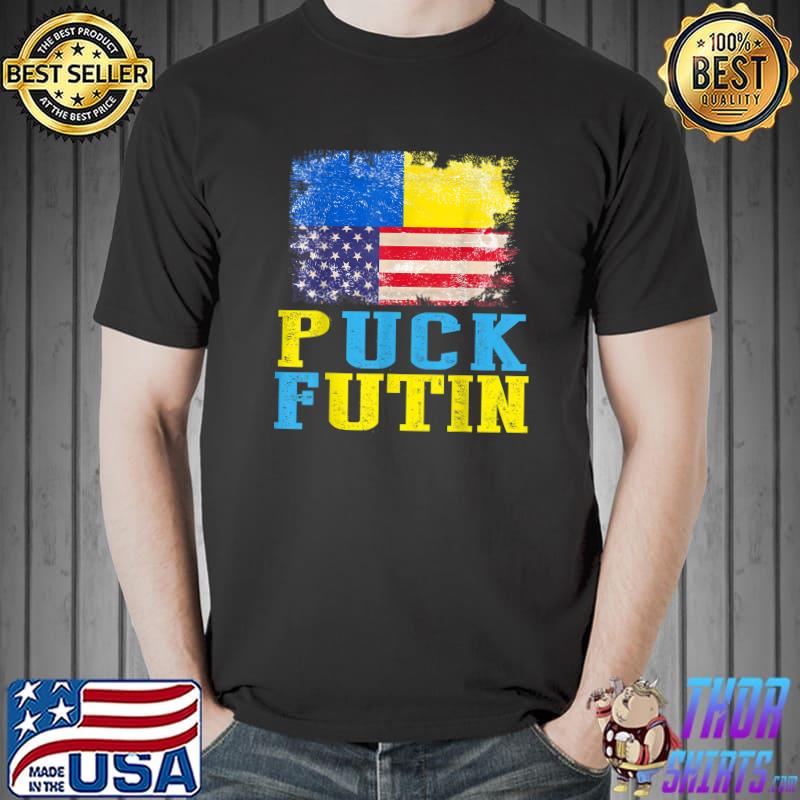 Puck Futin Meme I Stand With Ukraine Ukrainian Lover support T-Shirt