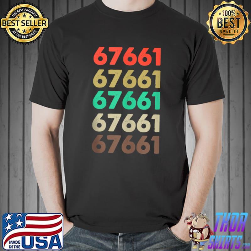 Shirt That Says 67661 Retro Zip code Zipcode T- Unisex