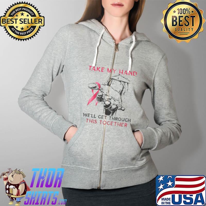 Take My Hand God Jesus Cancer Survivor Shirt Full Zip Hooded