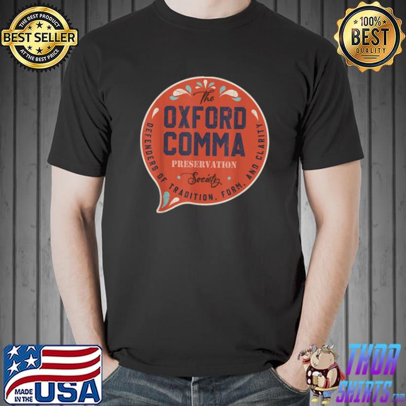 The Oxford Comma Preservation Society Team Oxford Vintage T-Shirt Unisex