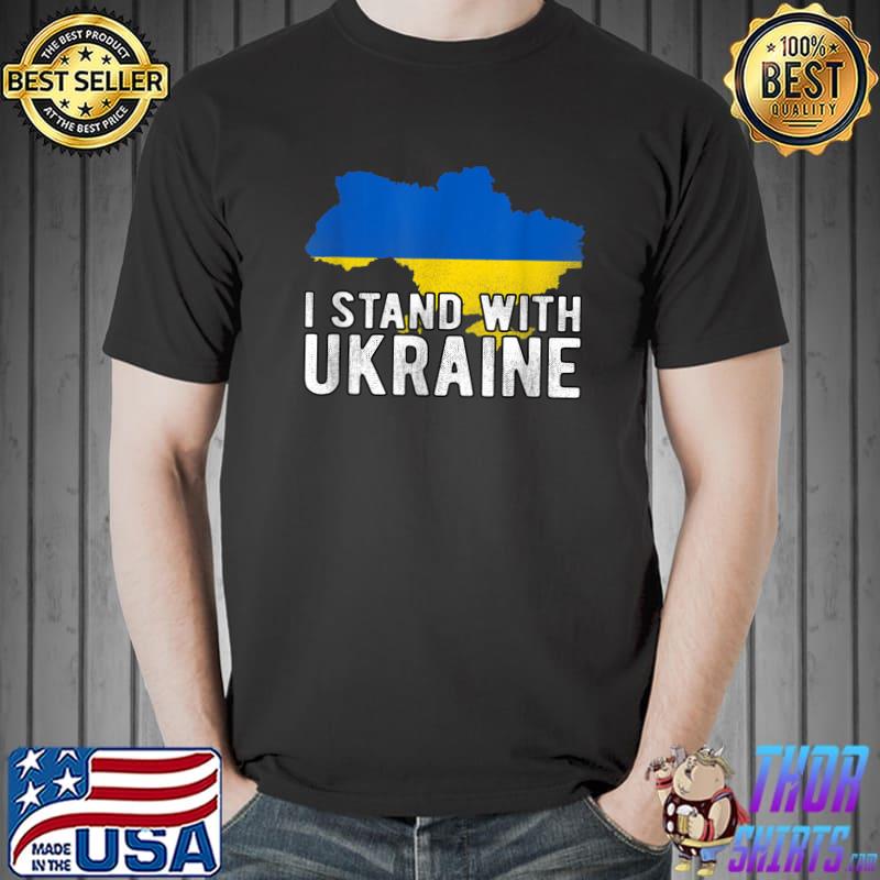 Ukrainian Shirt, I Stand with Ukraine, Support Ukraine flag T-Shirt