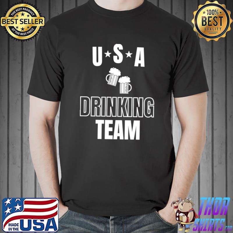 USA Drinking Team Tee Beer Party Team Top T- Unisex