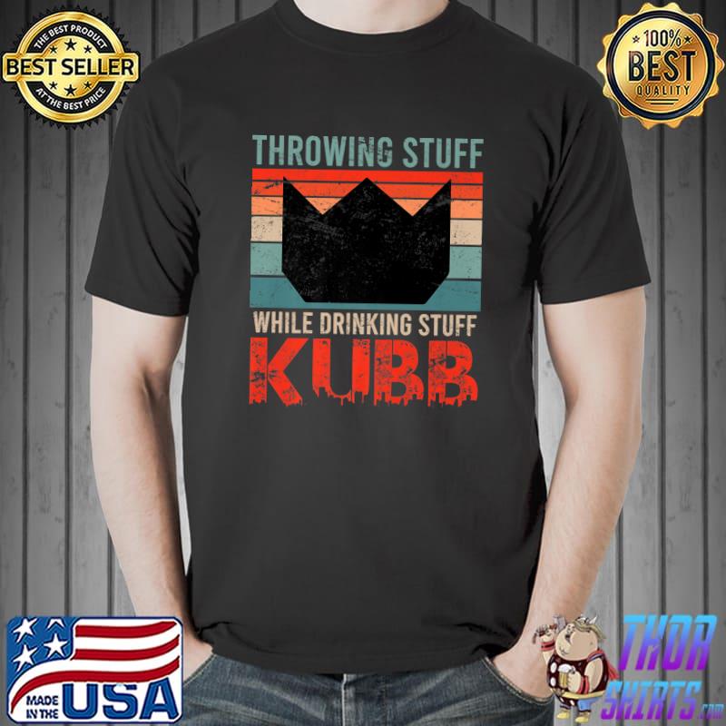 Viking Chess Saying Throwing Stuff Drinking Kubb Premium T-Shirt