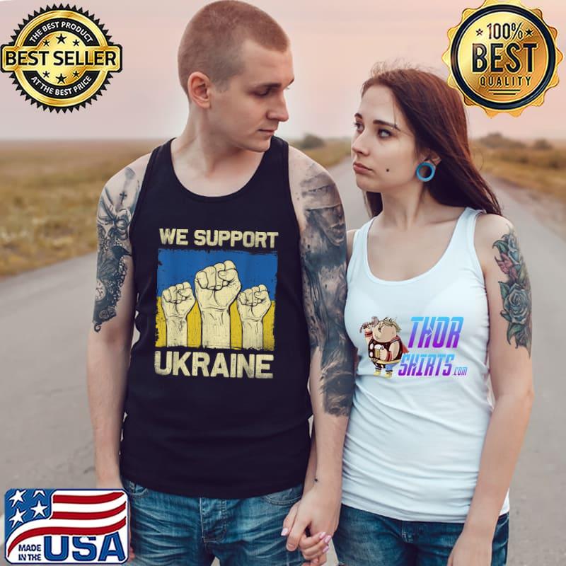 We Support Ukraine Shirt Pray Ukraine, I Stand With Ukraine T-Shirt Tank Top