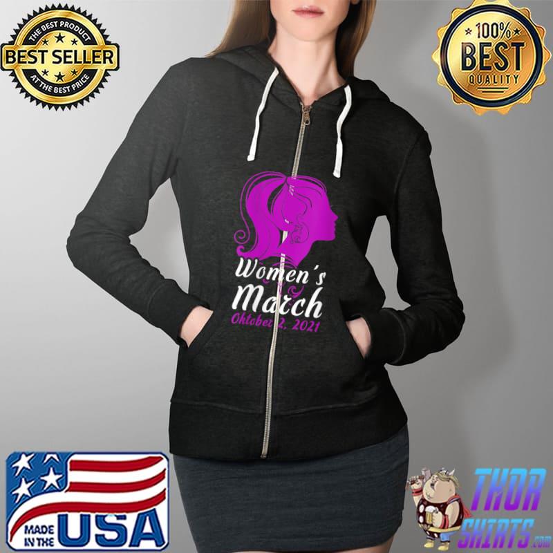 Women's March October 2021 Reproductive Rights T- Full Zip Hooded