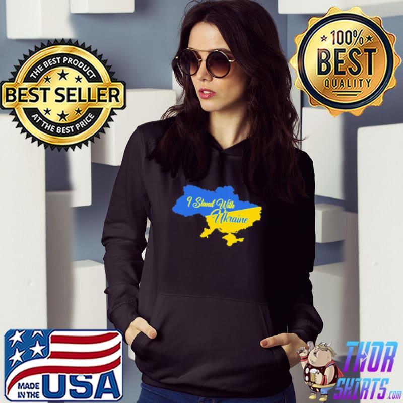 2022 I support Ukraine I stand with Ukraine Ukraine flag Hoodie