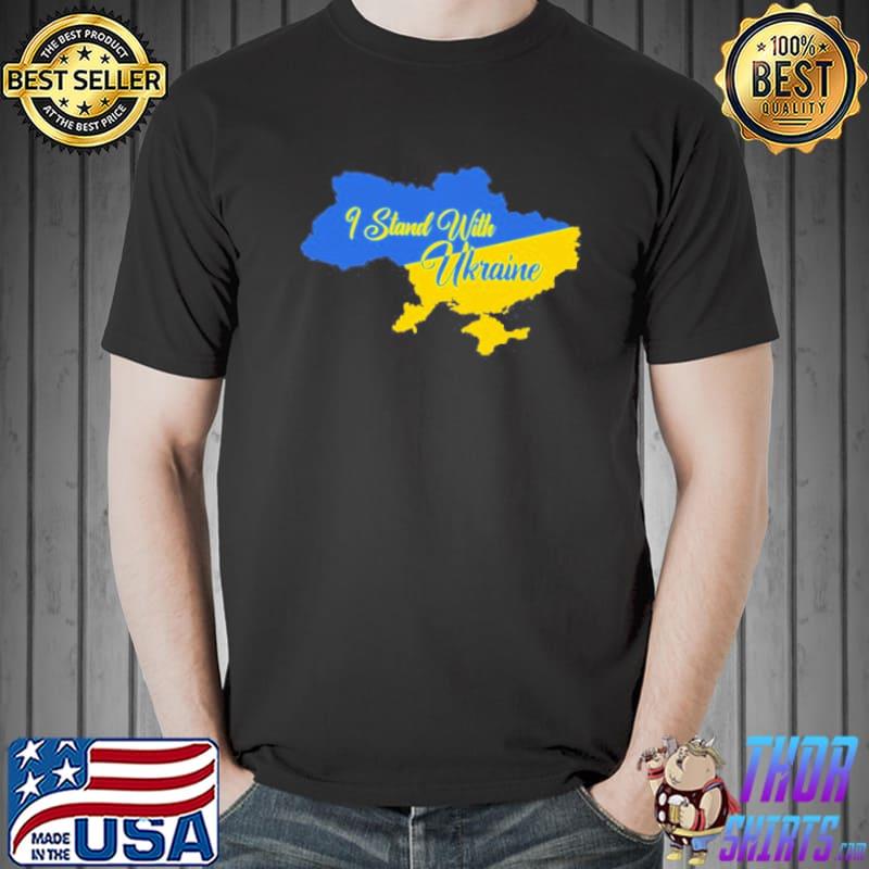 2022 I support Ukraine I stand with Ukraine Ukraine flag shirt
