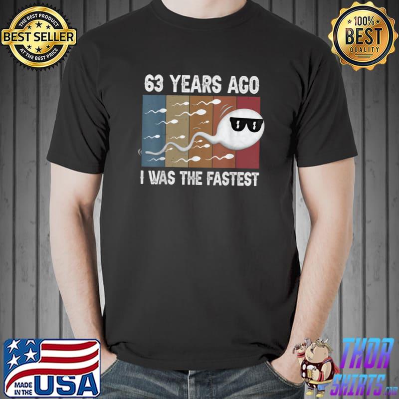 63 Years ago, I was the fastest, Funny 1959 birthday T-Shirt Unisex