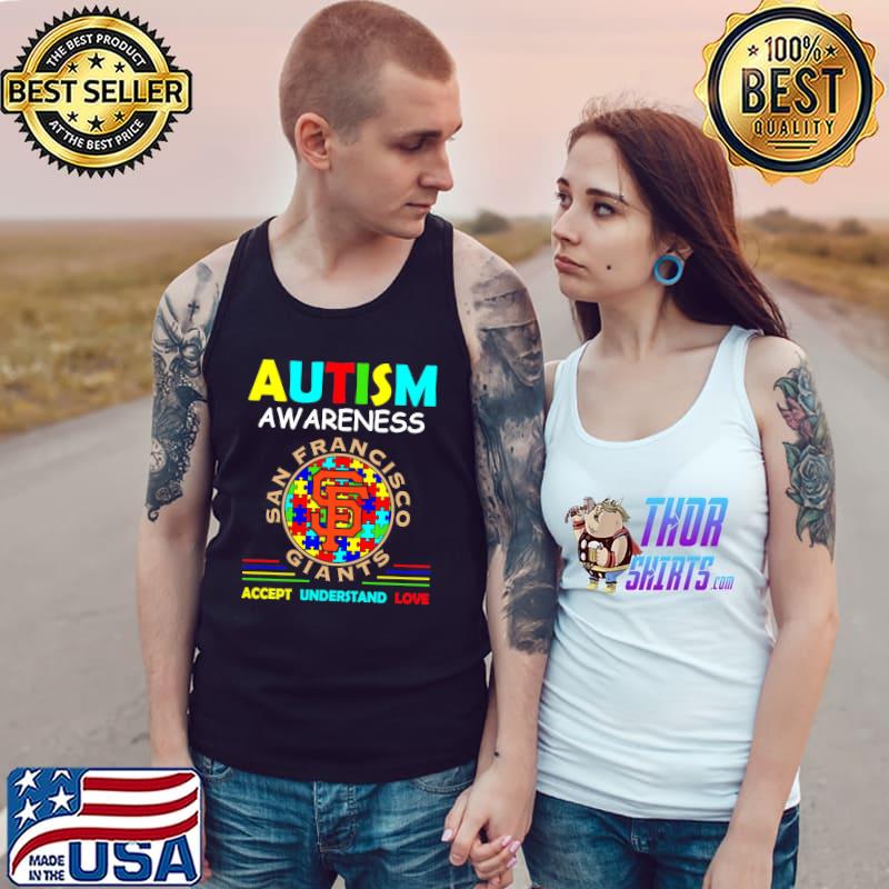 Autism Awareness San Francisco Giants Accept Understand Love Shirt