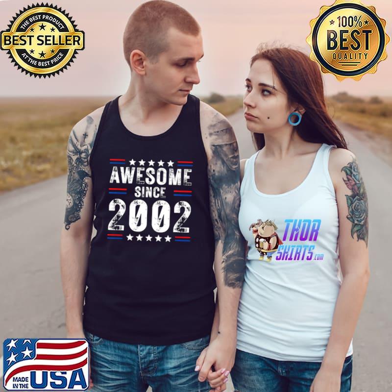 Awesome Since 2002 Tshirt Birthday Retro Vintage T- Tank Top