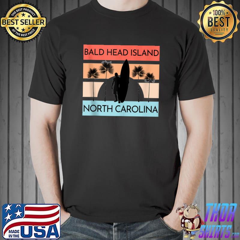 Bald Head Island North Carolina Beach Surfing Summer T- Unisex