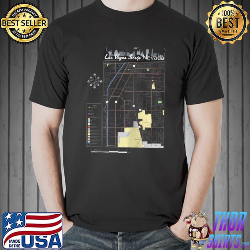 Best Las Vegas Strip Nevada Map Souvenir Vacation Must-Haves T- Unisex