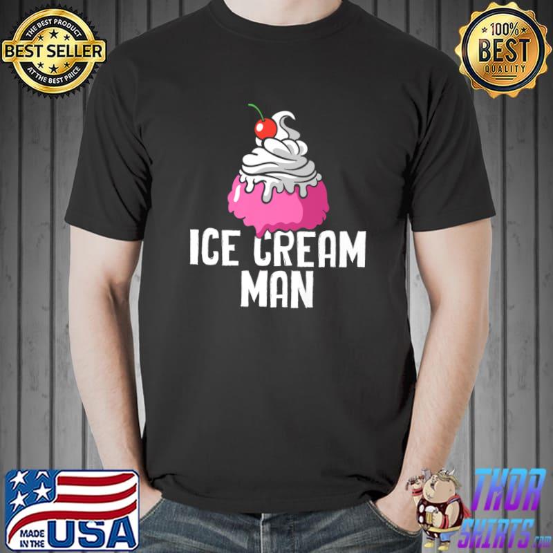 Best Mens Man Ice Cream Dessert Lover Sweet Summer Sherbet Delicious Premium T-Shirt Unisex