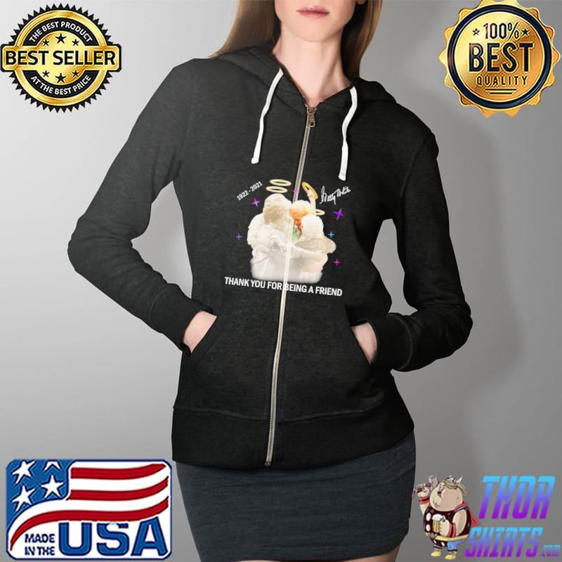 Betty White 1922-2021 thank you for being a friend Full Zip Hooded