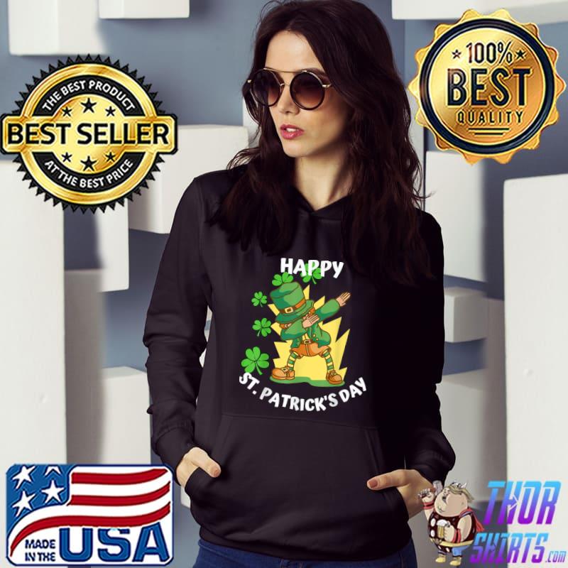 DABBING LEPRECHAUN LUCKY CLOVER ST. PATRICK'S DAY KIDS GIFTS T-Shirt Hoodie