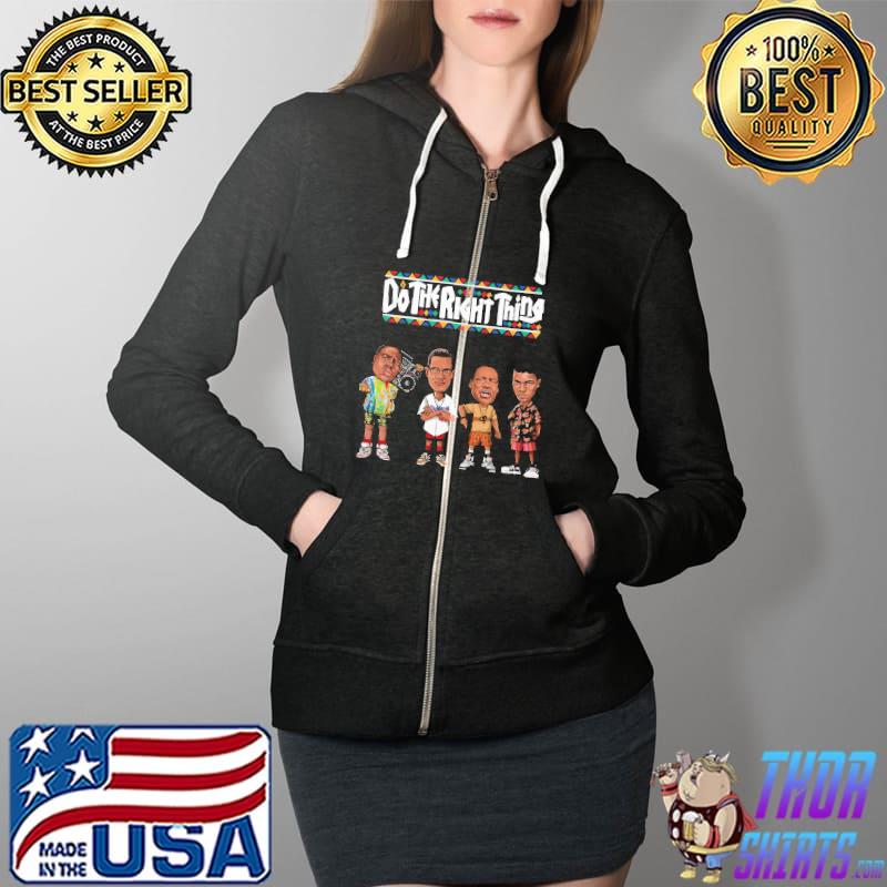 Do the right thing cartoon Full Zip Hooded