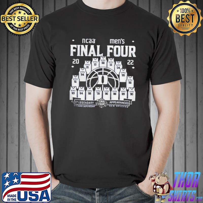 Duke blue devils blue 84 2022 ncaa men's basketball tournament march madness final four jersey Unisex