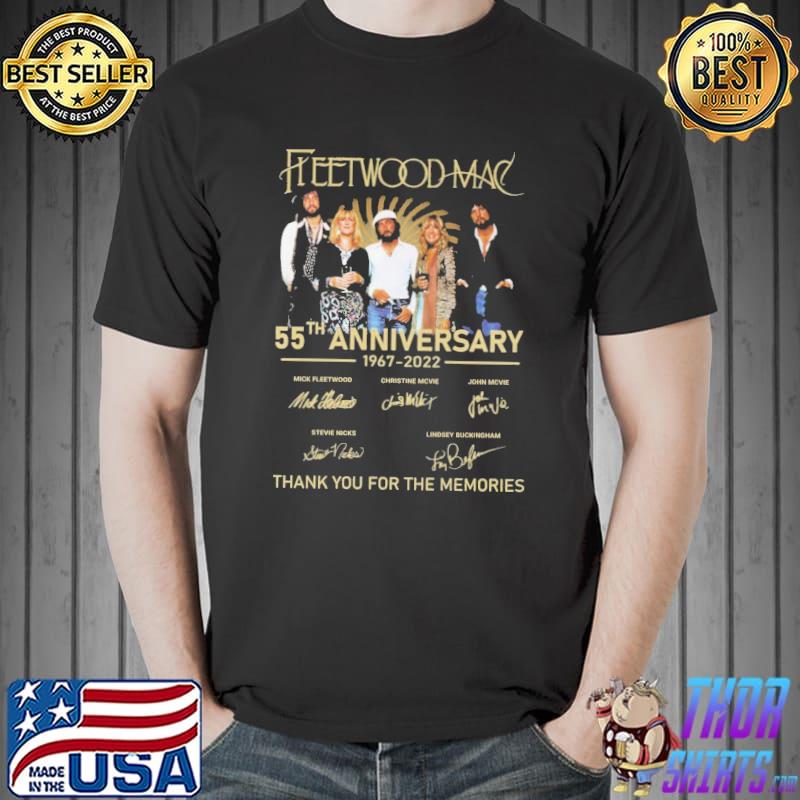 Fleetwood Mac 55th anniversary 1967 2022 thank you for the memories signatures Unisex