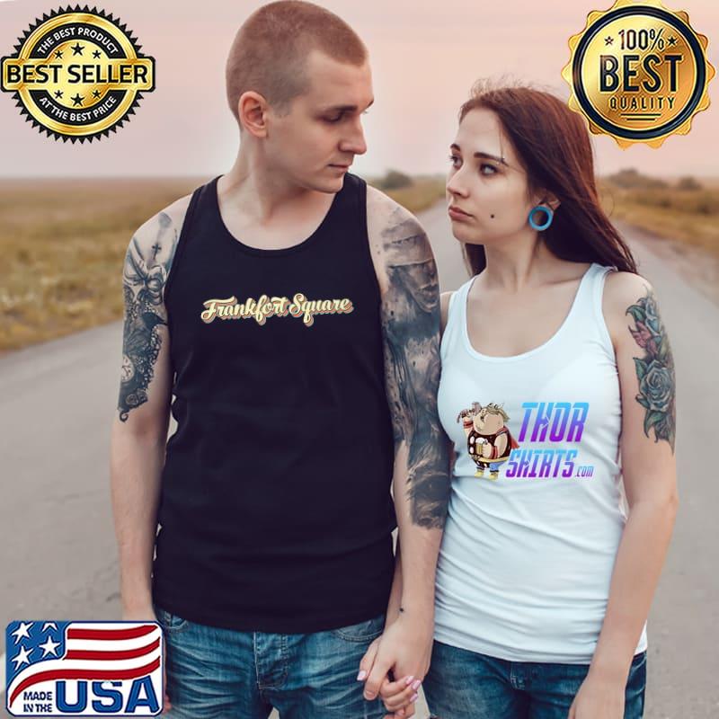 Frankfort Square Retro Art Baseball Font Vintage T-Shirt Tank Top