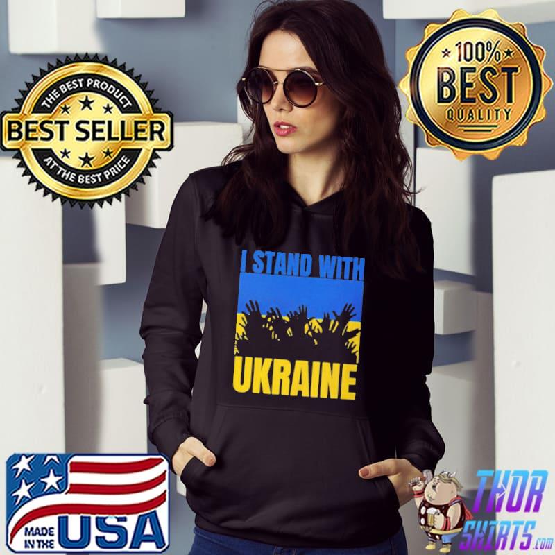 Fuck Putin Stop Ukraine Wars I Stand With Ukraine Flag T-Shirt Hoodie