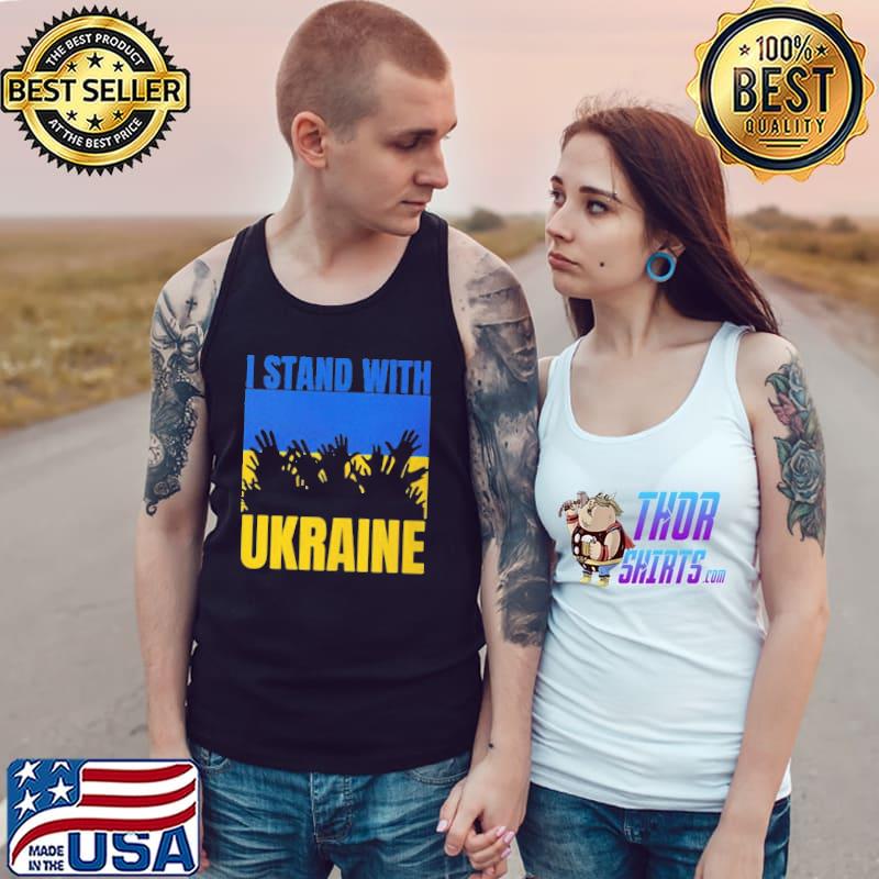 Fuck Putin Stop Ukraine Wars I Stand With Ukraine Flag T-Shirt Tank Top