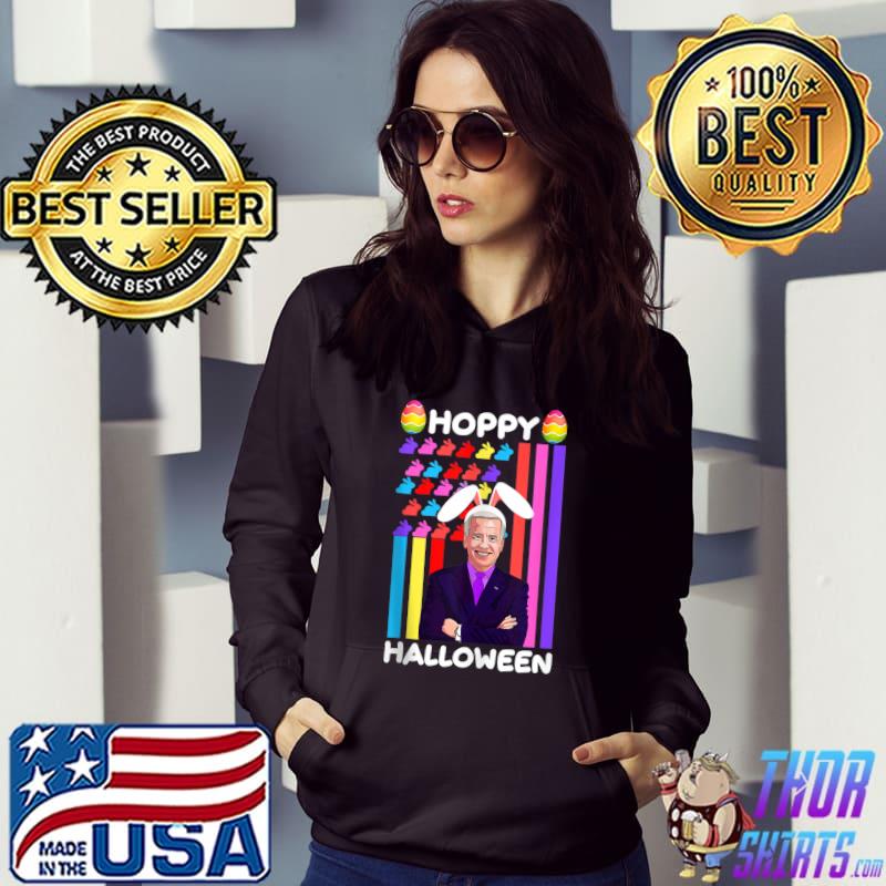 Funny Joe Biden Happy Halloween Confused Easter Biden Bunny T-Shirt Hoodie