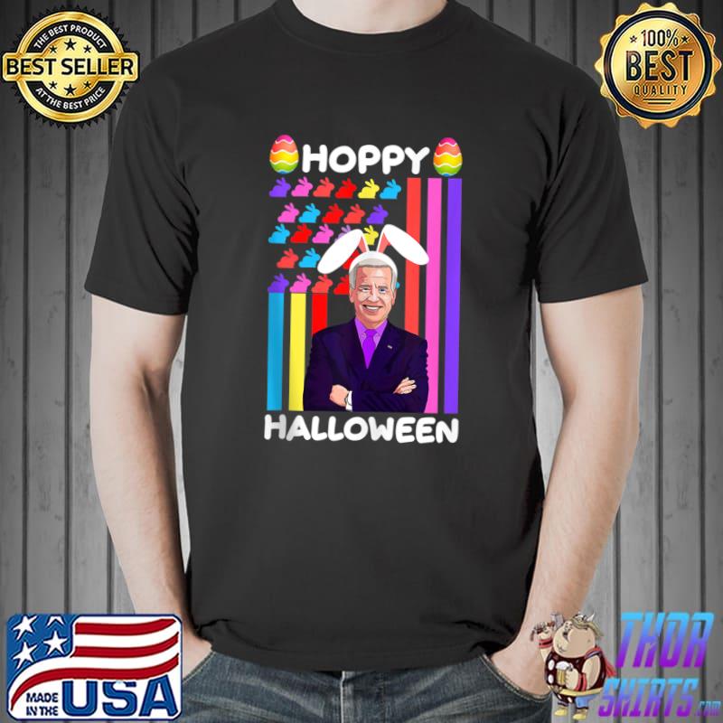 Funny Joe Biden Happy Halloween Confused Easter Biden Bunny T-Shirt Unisex